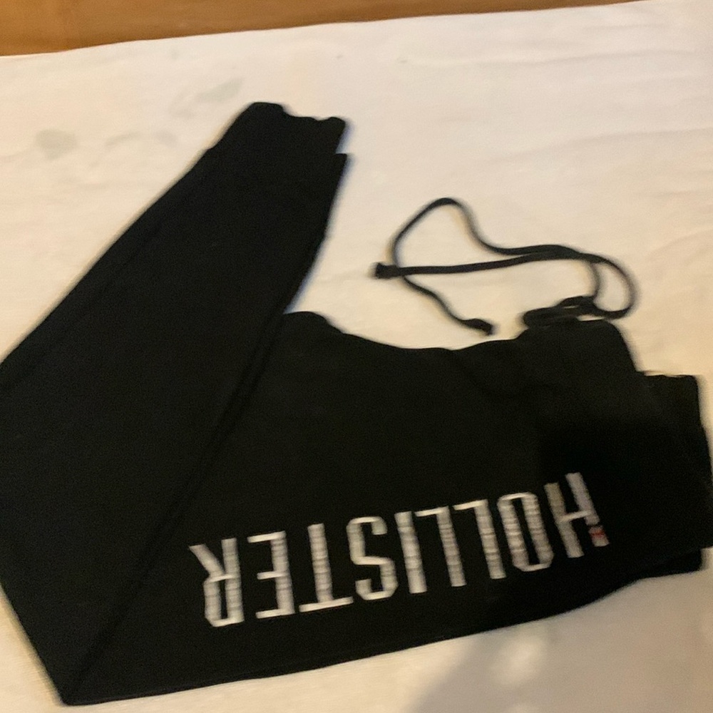 Hollister black sweat pants size s